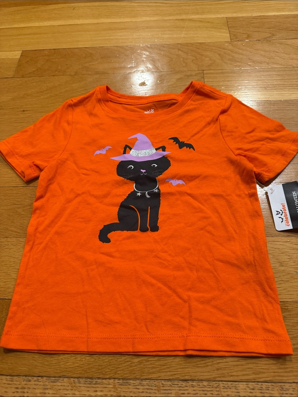 Way to Celebrate girls Halloween short sleeve tee shirt size 3T .